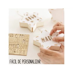 Lampara vintiun personalizable mini star