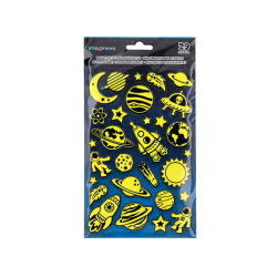 Pegatinas imaginovo luminosas planetas con relieve 190x105 mm en blister