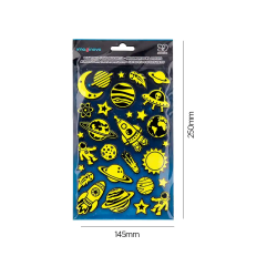Pegatinas imaginovo luminosas planetas con relieve 190x105 mm en blister