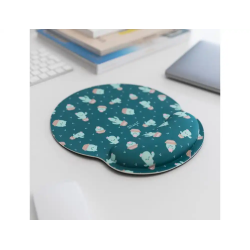 Alfombrilla de raton mr wonderful de gel ergonomica cactus 250x230 mm