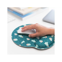 Alfombrilla de raton mr wonderful de gel ergonomica cactus 250x230 mm