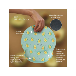 Alfombrilla de raton mr wonderful de gel ergonomica aguacates 250x230 mm