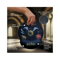 Alfombrilla de raton harry potter de gel ergonomica 250x230 mm