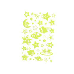 Pegatinas imaginovo luminosas estrellas con relieve 190x105 mm en blister