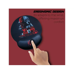 Alfombrilla de raton star wars de gel ergonomica darth vader 230x250 mm