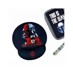 Alfombrilla de raton star wars de gel ergonomica darth vader 230x250 mm