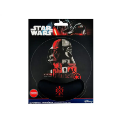 Alfombrilla de raton star wars de gel ergonomica darth vader 230x250 mm