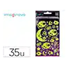 Pegatinas imaginovo luminosas luna con relieve 250x145 mm en blister