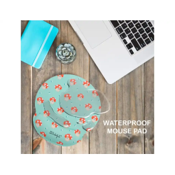 Alfombrilla de raton mr wonderful de gel ergonomica setas 250x230 mm