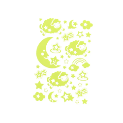 Pegatinas imaginovo luminosas luna con relieve 250x145 mm en blister