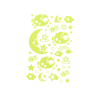 Pegatinas imaginovo luminosas luna con relieve 250x145 mm en blister