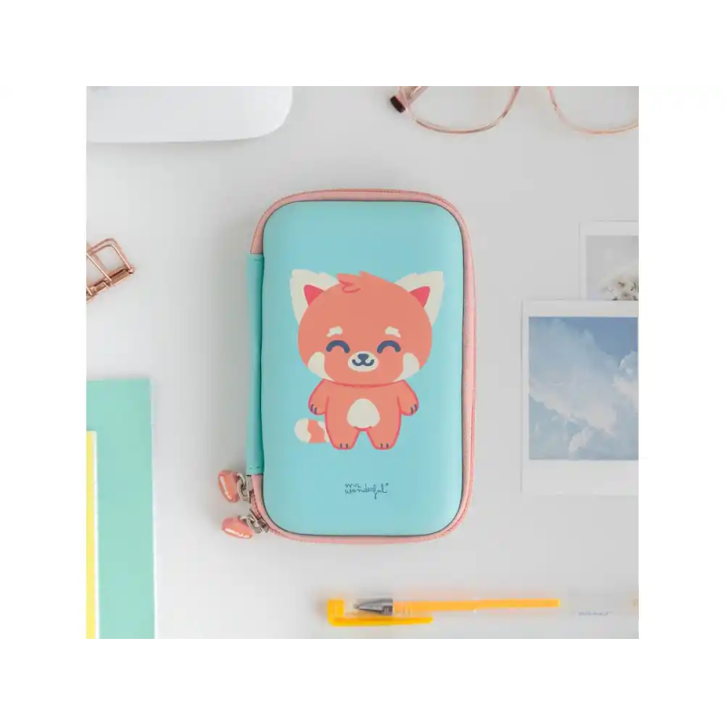 Funda para disco duro 2,5/' mr wonderful panda rojo