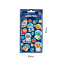 Pegatinas imaginovo luminosas astronautas con relieve 190x105 mm en blister