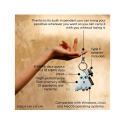 Memoria usb harry potter 32gb hedwig