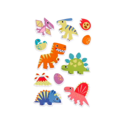 Pegatinas imaginovo luminosas dinosaurios con relieve 190x105 mm en blister