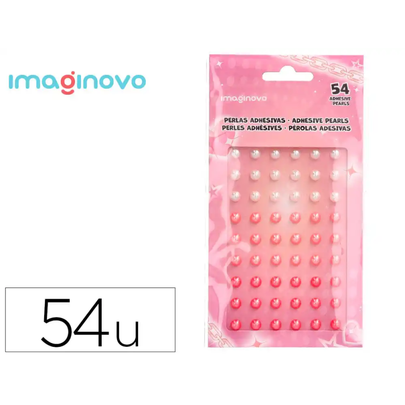 Pegatinas imaginovo gemas blancas y rosas brillantes con relieve para todas superficies 190x105 mm en