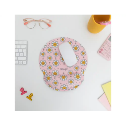 Alfombrilla de raton mr wonderful de gel ergonomica margaritas 250x230 mm