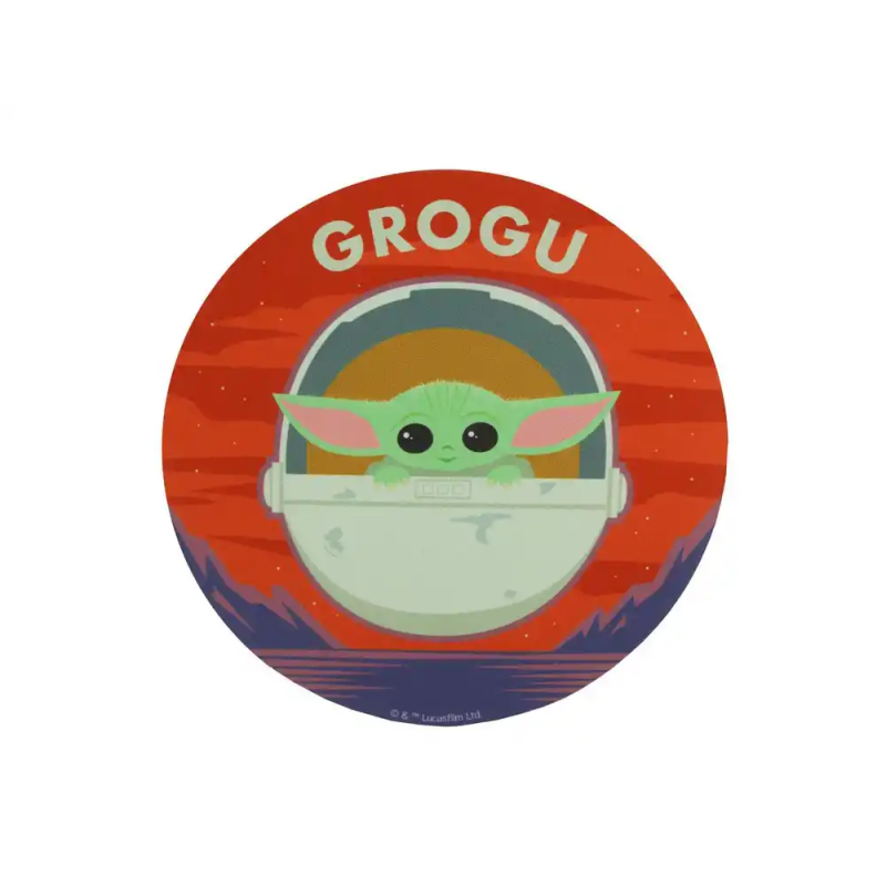 Alfombrilla de raton mandalorian redonda grogu 200 mm