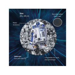 Alfombrilla de raton star wars redonda r2d2 200 mm