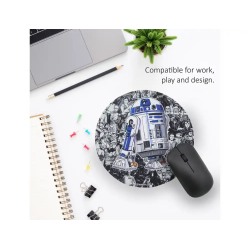 Alfombrilla de raton star wars redonda r2d2 200 mm