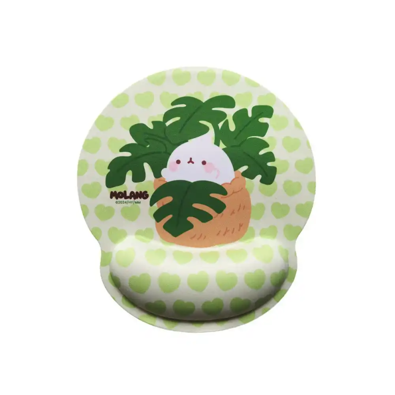 Alfombrilla de raton molang de gel ergonomica green addict 250x230 mm