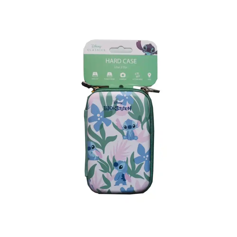 Funda para disco duro 2,5/' lilo&stitch flowers