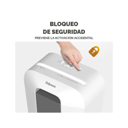 Destructora de documentos fellowes lx25 capacidad 6h seguridad p4 destruye grapas clips y tarjetas