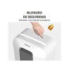 Destructora de documentos fellowes lx25 capacidad 6h seguridad p4 destruye grapas clips y tarjetas