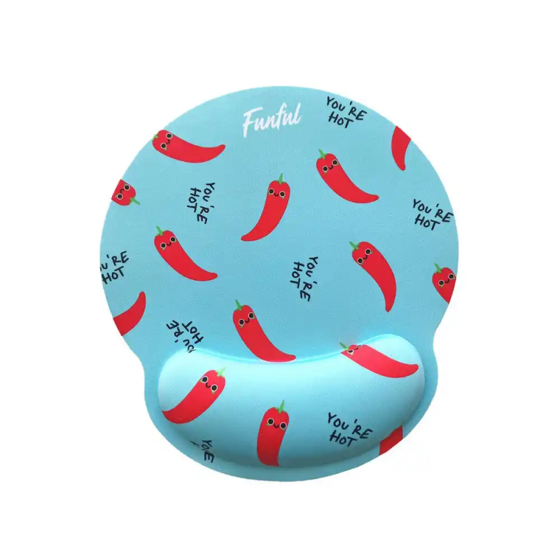 Alfombrilla de raton funful de gel ergonomica chili 250x230 mm