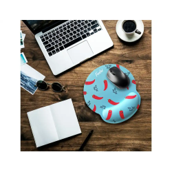 Alfombrilla de raton funful de gel ergonomica chili 250x230 mm