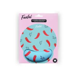 Alfombrilla de raton funful de gel ergonomica chili 250x230 mm