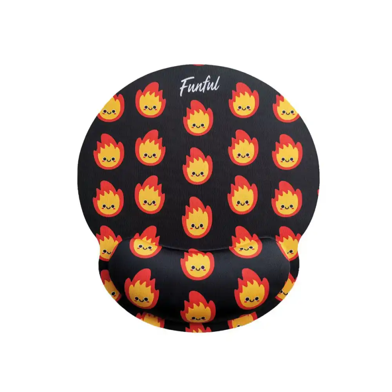 Alfombrilla de raton funful de gel ergonomica fuegote 250x230 mm