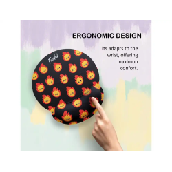 Alfombrilla de raton funful de gel ergonomica fuegote 250x230 mm