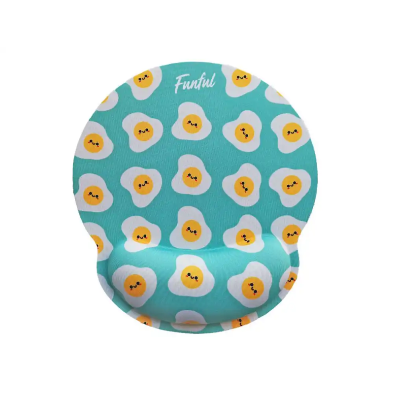 Alfombrilla de raton funful de gel ergonomica huevon 250x230 mm