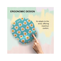 Alfombrilla de raton funful de gel ergonomica huevon 250x230 mm