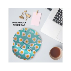 Alfombrilla de raton funful de gel ergonomica huevon 250x230 mm