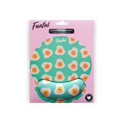 Alfombrilla de raton funful de gel ergonomica huevon 250x230 mm