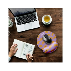 Alfombrilla de raton funful de gel ergonomica croissant 250x230 mm