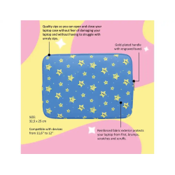 Funda para portatil 12/' mr wonderful estrellas
