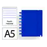 Cuaderno ingeniox foam a5 80h rayado horizontal azul oscuro