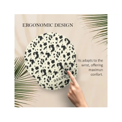 Alfombrilla de raton belyo de gel ergonomica cow 250x230 mm