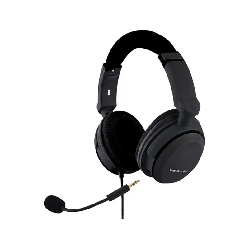Auriculares gaming the g-lab korp-carbon jack 3.5mm con microfono extraible