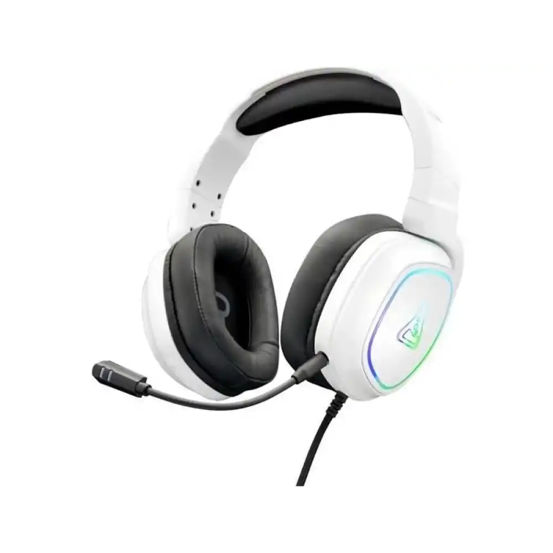 Auriculares gaming the g-lab korp-radium-white jack 3.5 mm usb blanco