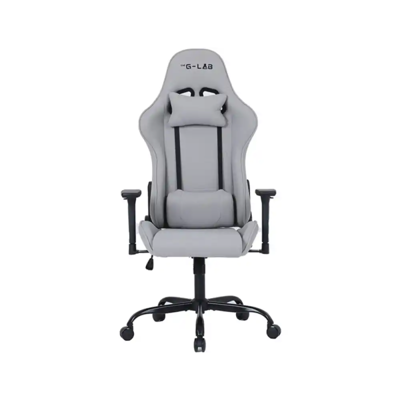 Silla gaming the g-lab ks-platinium-grey tela gris