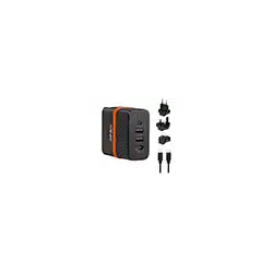 Cargador de pared bluestork pw-bs-65-gan-c/2 4 en 1 65w negro