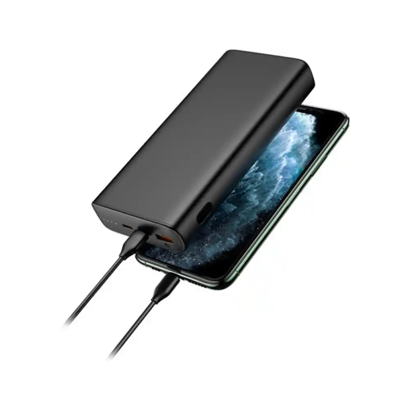 Powerbank veger 20000mah negra 2usb-c/usb-a leds de carga