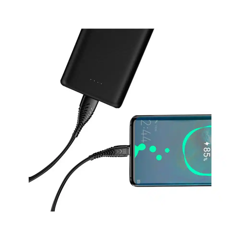 Cable veger usb-a/lightning 2.0 1,2m negro