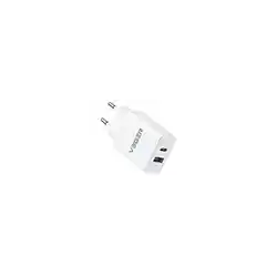 Enchufe cargador veger 65w usb-a/usb-c blanco