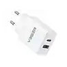 Enchufe cargador veger 65w usb-a/usb-c blanco