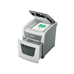Destructora de documentos leitz iq auto+ office 50 capacidad de corte 50 hojas destruye grapas y clips